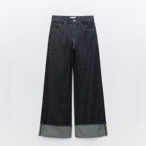 Zara wide cuff jeans